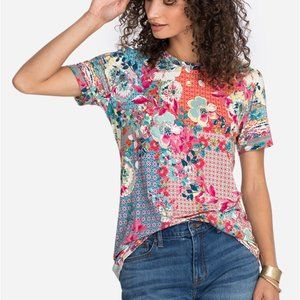 Johnny Was Lubello Favorite Short Sleeve Crew Neck Swing Tee XXS